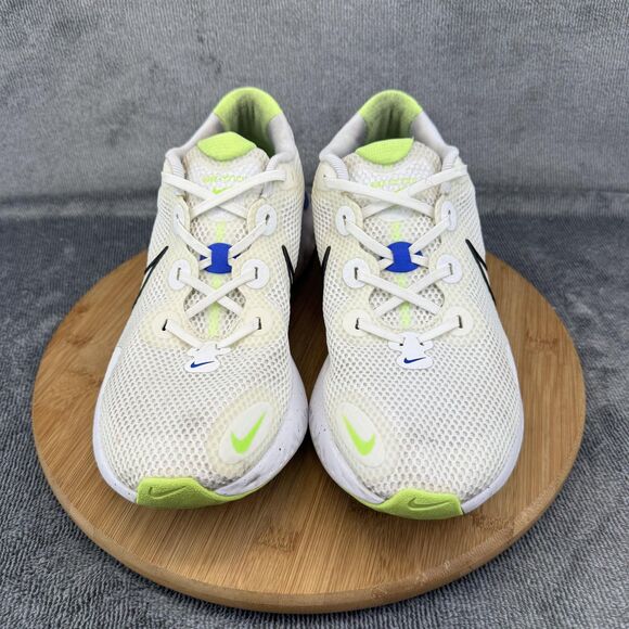 Nike Renew Run 2 Shoes Mens Size 11 White Volt Blue Running CW5844-100 - Picture 3 of 10